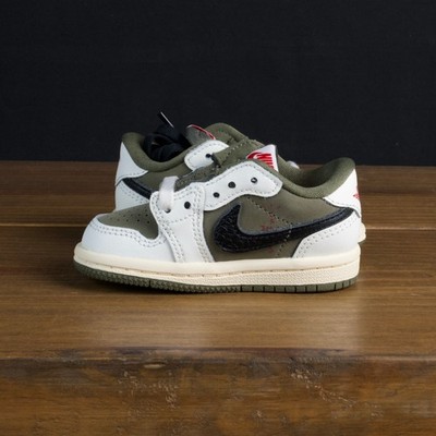 Air Jordan 1 Low OG SP (TD) Travis Scott Medium Olive DO5441-200
