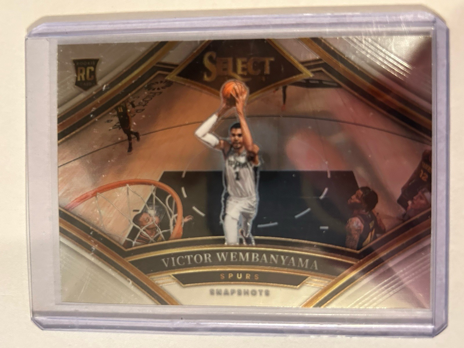 2023-24 Panini Select Victor Wembanyama RC Snapshots Insert Rookie Card #17