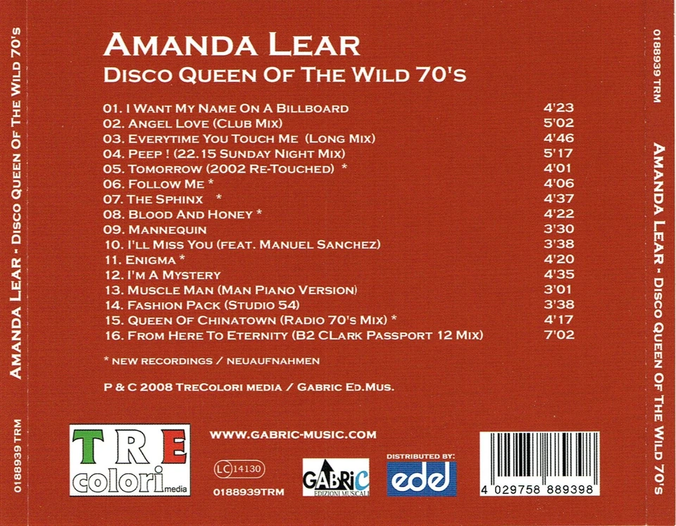 (CD) Amanda Lear – Disco Queen Of The Wild 70's - Follow Me, Queen Of Chinatown - Bild 2 von 2