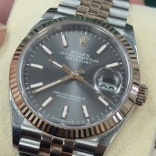 Rolex Datejust 36 Stainless Steel / Everose / Fluted / Slate / Jubilee 126231-0…