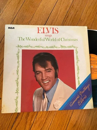 ELVIS PRESLEY ELVIS SINGS THE WONDERFUL WORLD OF CHRISTMAS NM LP GERMANY PRESS
