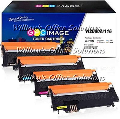 4Pack HP W2060 116A Toner Cartridges HP 150, MFP17,  MFP179 - With Chip