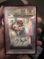 Marketplace image: 2017 Bowman Chrome Ascent Autographs Mike Trout Superfractor Auto 1/1 BGS 9.5