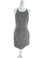Express Sparkly Silver and Black Mini Cocktail Dress Sz 8