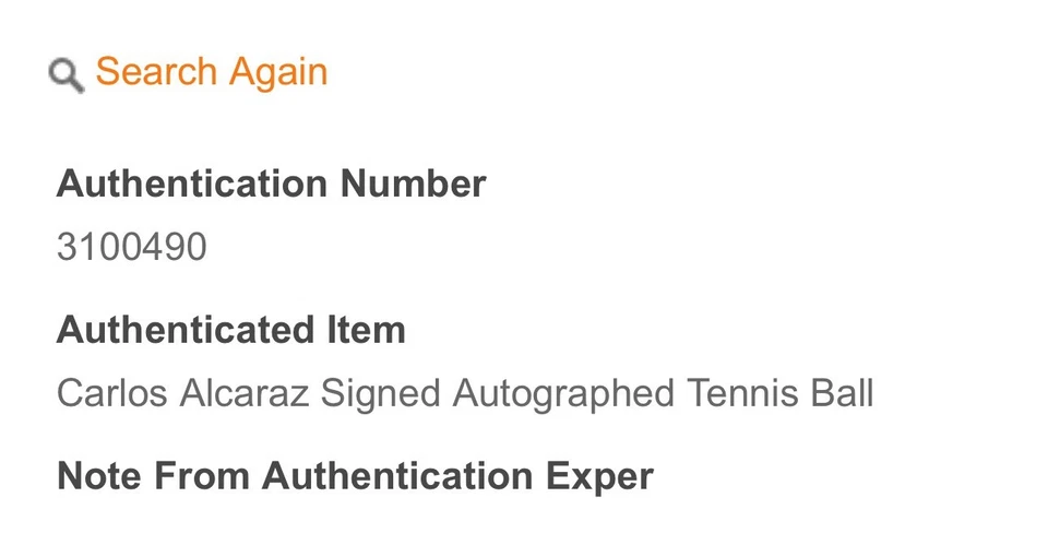 Pelota de Tenis Carlos Alcaraz Auténtica Firmada Autografiada con Certificado de Autenticidad Foto 2 de 4