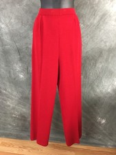 NWT NEW BEAUTIFUL St John knit russian red pant size 6