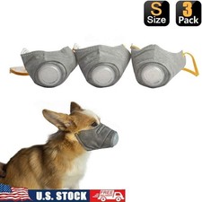 Small Dog Respirator Muzzle Protects Against Dust Allergens PM2.5 Comfortable US