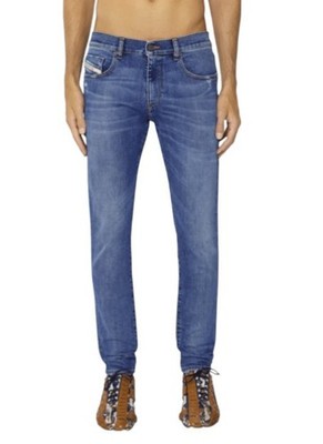 Diesel 2019 D-Strukt 09E44 Slim Men Jeans W29/L32 Blue New Denim
