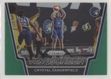 2021 Panini Prizm WNBA Widescreen Green Prizm Crystal Dangerfield #2 02ex