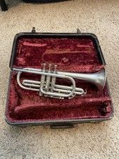 1941 Vintage Pan American Silver Cornet with original case