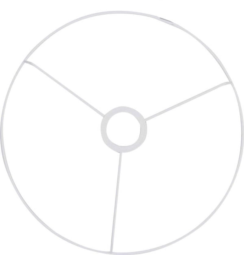 Telaio a cerchio per abat-jour, con anello centrale, diametro 25 cm (V8s)