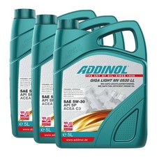 Motoröl Motor Öl ADDINOL 5W-30 Giga Light MV 0530 LL 3X 5 Liter für Mercedes KIA