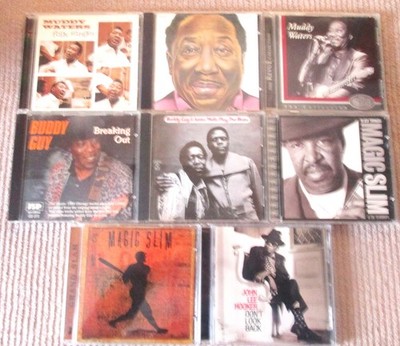 Blues CD Lot Of 8  Muddy Waters Buddy Guy Magic Slim vSEE DESCRIPTION  VERY GOOD