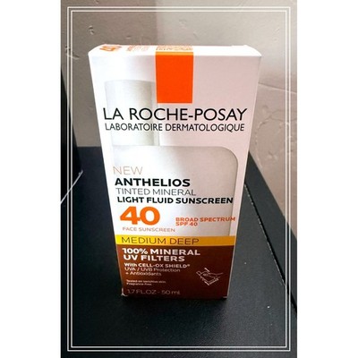 La Roche-Posay Anthelios Tinted Mineral Sunscreen SPF 40 Medium Deep 1.7oz New