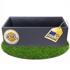 Ondis24 Pflanzkübel Blumenkübel Vulkan Schiefer Gestein Optik 98 L anthrazit