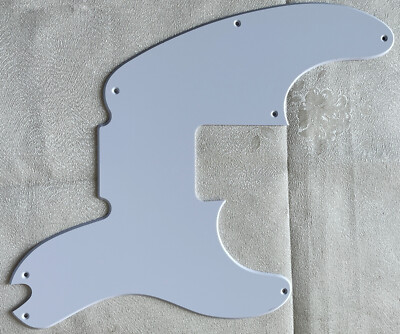 Custom For Fender Telecaster Precision Bass Style Guitar Pickguard 1-Ply White