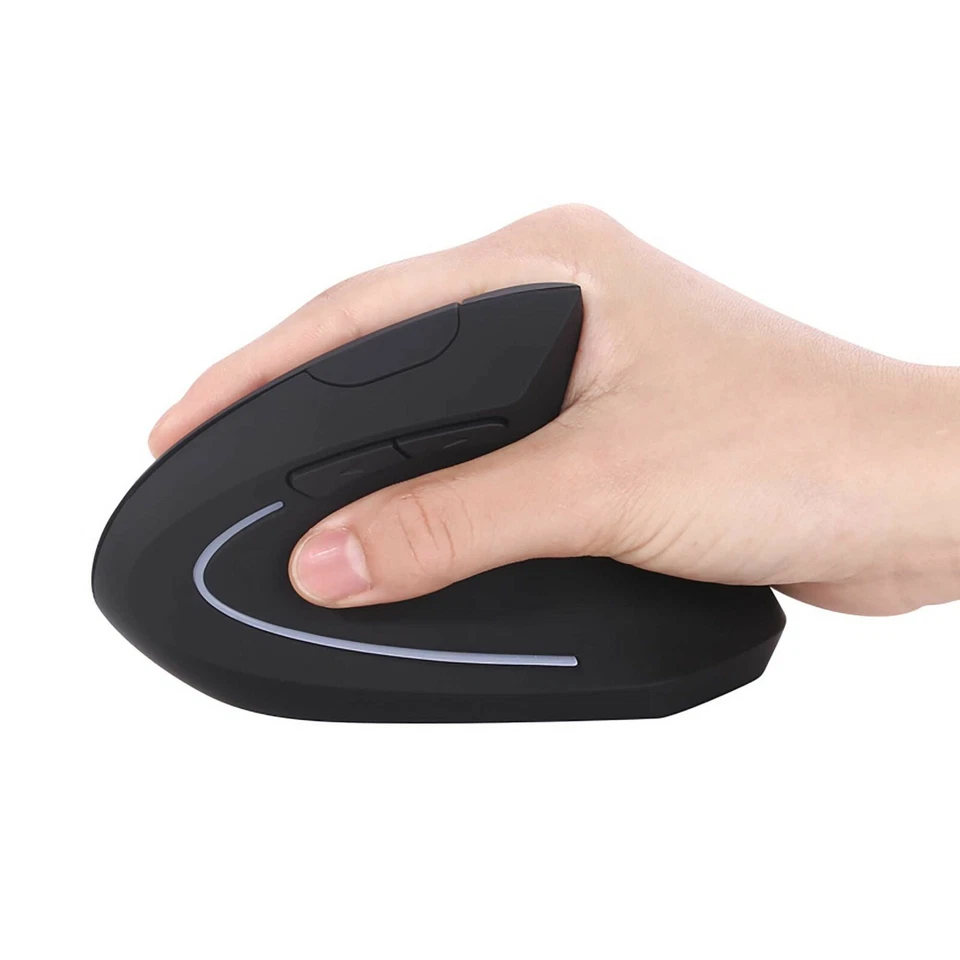 ✅ MOUSE VERTICALE WIRELESS WIFI DESIGN ERGONOMICO TUNNEL CARPALE POLSO 1600DPI ✅ - Immagine 4 di 4