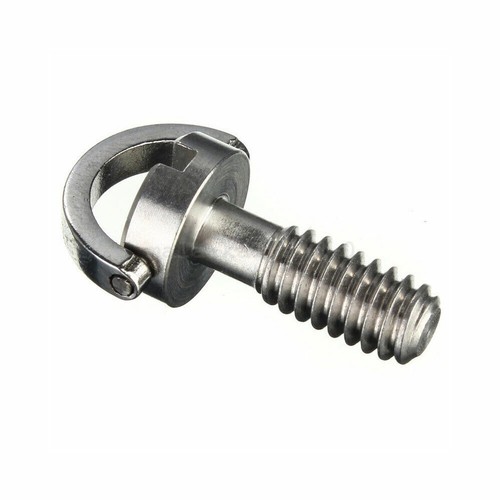 1/4" Release Plate Quick D-Ring Long Screw For Camera Tripod Stainless Steel - Picture 5 of 35