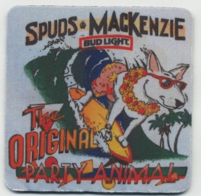 その他 # Spuds Mackenzie BUD LIGHT SPUDS MACKENZIE 1990 17 x 24 