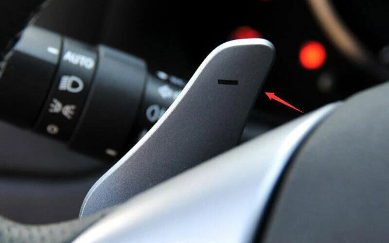 Paleta de cambio de volante para Lexus IS250 350 2006-2013 rojo seco fibra de carbono Foto 3 de 4