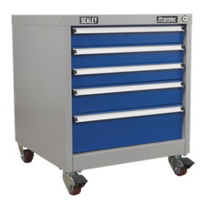 Sealey API5657B Premier Industrial™ Mobile Industrial Cabinet 5 Drawer