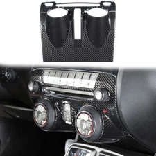 Carbon Fiber Center Console Dashboard Panel Cover Trim For Chevy Camaro 2010-15