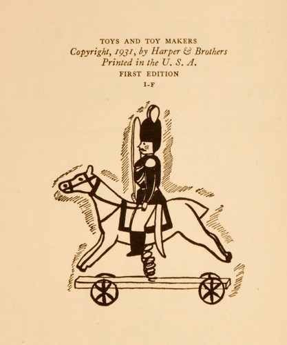 1931 1st HC; Toys & Toy Makers by James S. Tippett illus. by Elizabeth Enright - Picture 6 of 13