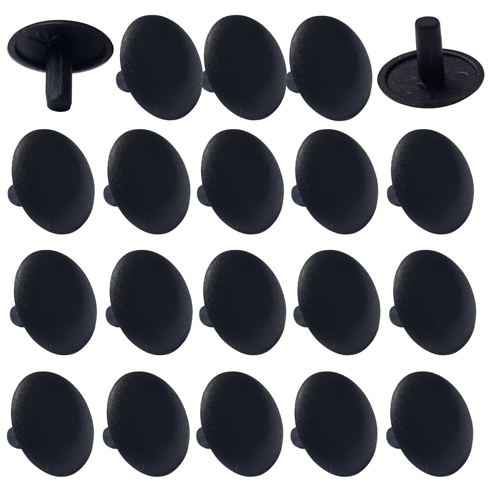 20x screw cap cover pz2 clip push fit universal plastic hole plug insert  head