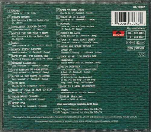 GREASE Soundtrack-CD - Picture 2 of 2
