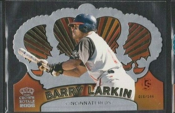 2000 PACIFIC CROWN ROYALE LIMITED SERIES PARALLEL #37 BARRY LARKIN REDS SP #/144