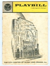 Vintage 1961 The COMEDIE FRANCAISE at New York CITY CENTER Broadway PLAYBILL!