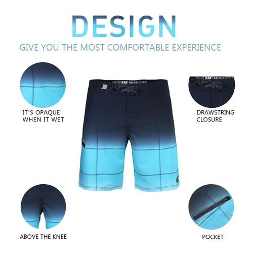Men's Quick-Dry Beach Shorts | Comfortable Drawstring Design | Swim Trunks - Picture 26 of 54