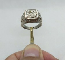 RARE EXTREMELY ANCIENT BRONZE SILVER PLATED RING ROMAN AUTHENTIC ARTIFACT