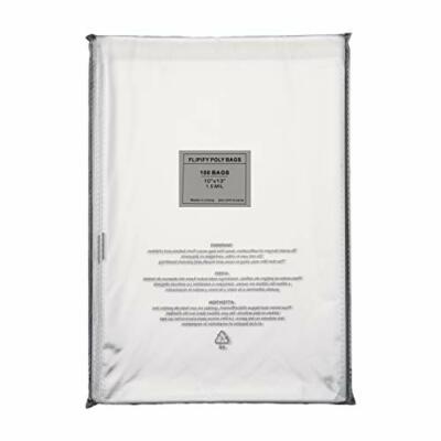 100 10x13 Self Seal Suffocation Warning Clear Poly Bags 1.5 mil