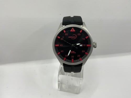 TOURNEAU RED BLACK DIAL 44MM SWISS RONDA QUARTZ WATCH GRM-SS56 - Picture 4 of 11