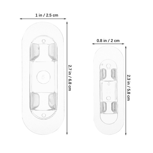 30 Pcs Wire Holder Cord Clips for Charging Cords Tidy Cable Organizer Small - Afbeelding 4 van 11