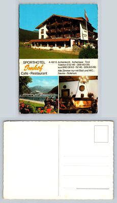 Sporthotel Imhof Achenkirch Cafe Restaurant Postcard Austria Vintage View
