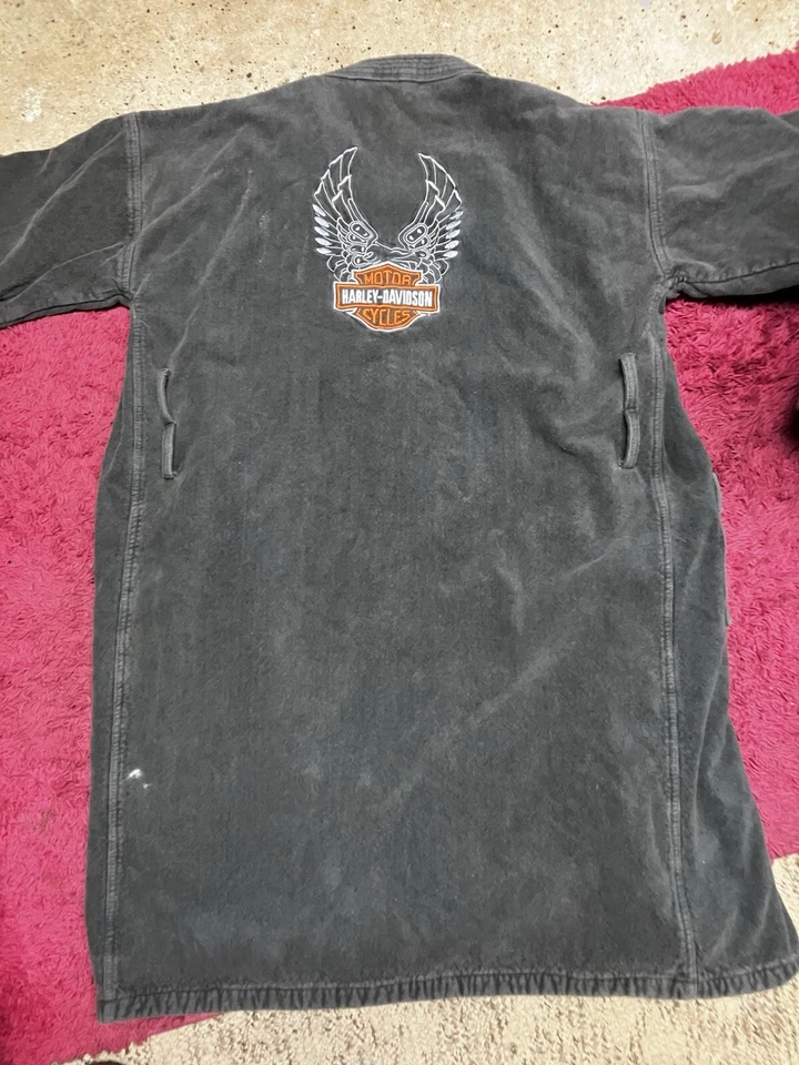 Ropa de dormir Harley Davidson para hombre bata logotipo bordado. Muy cálido.  Foto 2 de 4