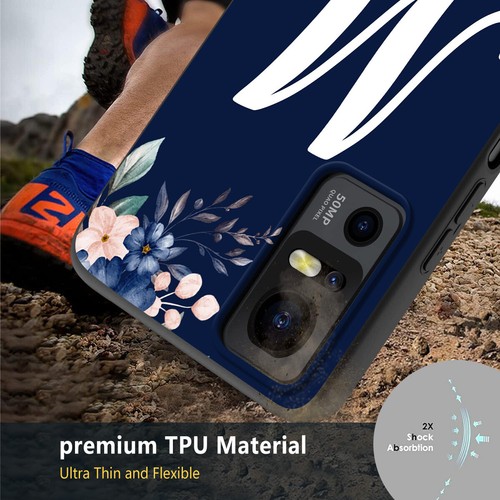 Rubber Shockproof Case Personalised Phone Cover Case For TCL 505 50 40 30 SE 501 - Zdjęcie 15 z 44