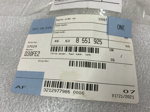 *NEW* 18 19 20 BMW S1000RR LEFT GAS TANK FUEL CELL PANEL COVER TRIM COWL - Picture 9 of 10