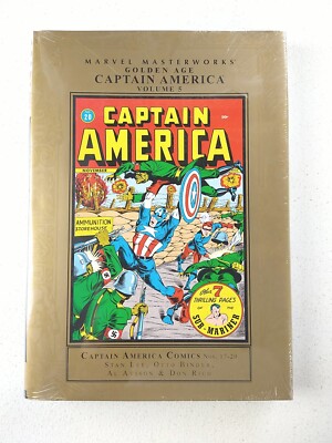 Marvel Masterworks Golden Age Captain America Vol 5 SEALED Hardcover 17-20 OOP