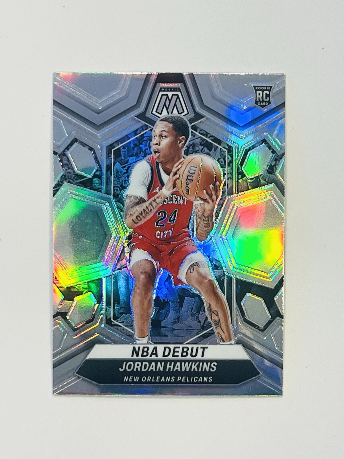 2023-24 Mosaic Jordan Hawkins Silver Prizm Rookie RC #243 - New Orleans Pelicans