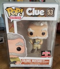Funko Pop! Retro Toys Clue Colonel Mustard W/Revolver #53 TargetCon Exclusive 