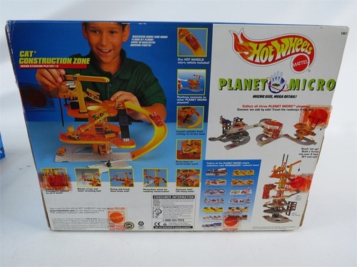 NOS 1997 HOT WHEELS CAT Construction Zone Micro Stacking Playset #3 Planet Micro - Picture 2 of 8