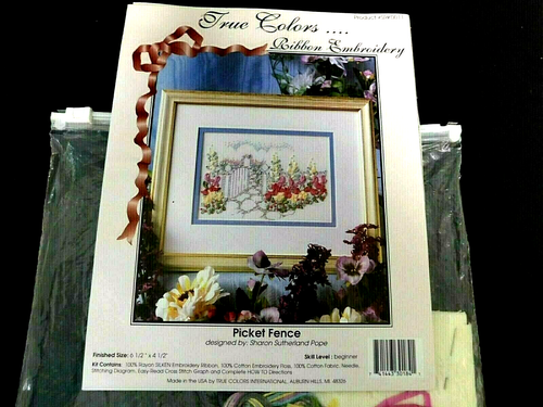 Band Stickpackung "Lattenzaun" Vintage von True Colors offene Verpackung neu Zustand