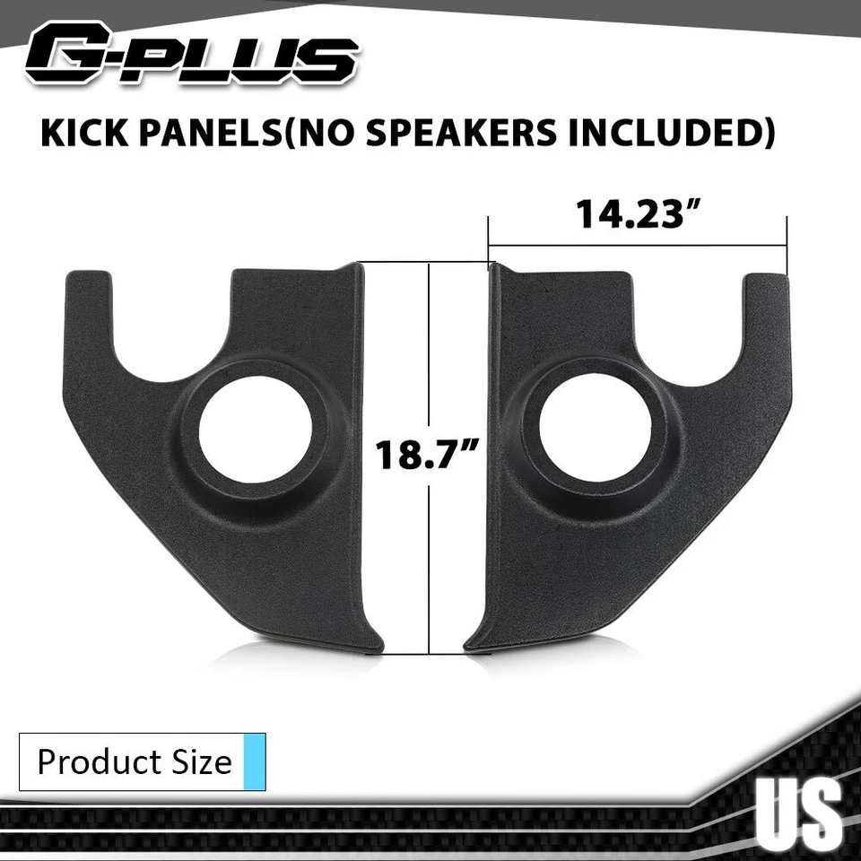 Paneles de retroceso de altavoces aptos para camioneta Chevrolet GMC 67-1972 sin altavoces izquierda+derecha Foto 4 de 4