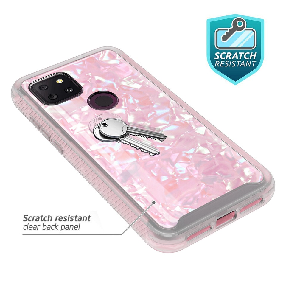 Aazon.co: Annyall For T-obile Revvl V Plus 5G Case With Built In Screen Protector, Full Body - Foto 14