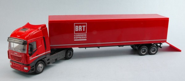 New Ray 1/43 Lkw Iveco Stralis 40 Container Brt Statisches Modell Diecast-image