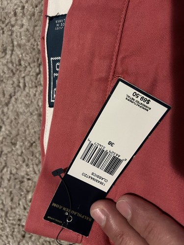 POLO SHORTS RALPH LAUREN BRAND NEW 38 WAIST RED CLASSIC 100% COTTON WITH TAGS - Picture 5 of 24