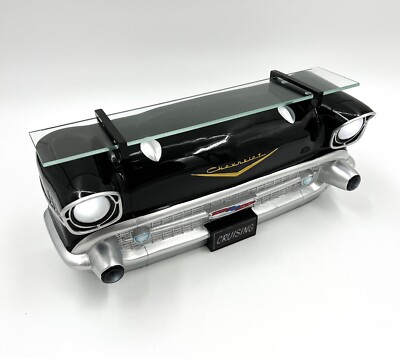 Black 1957 Bel Air Polyresin Front Wall Shelf w/ Battery Powered